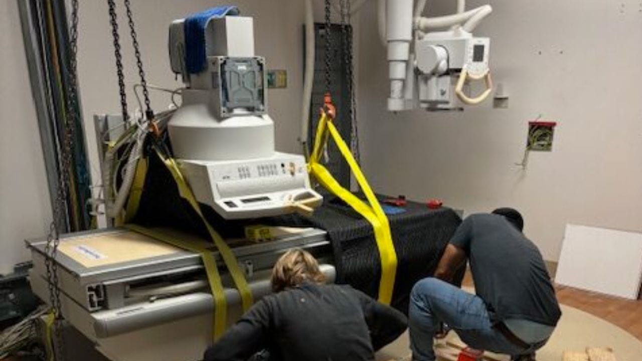 medical machine installation